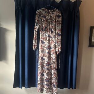 Forever 21 Multicolor Floral Long Sleeve Dress